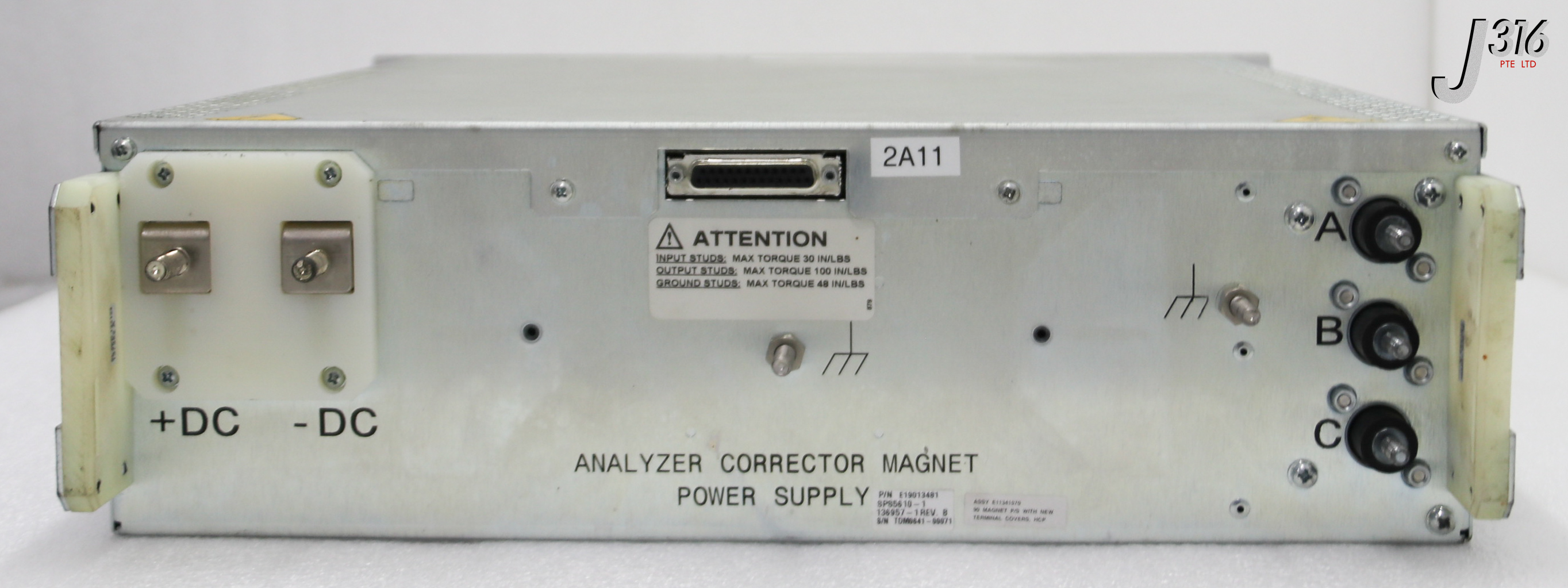 38968 TDI ANALYZER CORRECTOR MAGNET POWER SUPPLY, E11341570